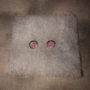 Druzy Stainless Steel Earrings